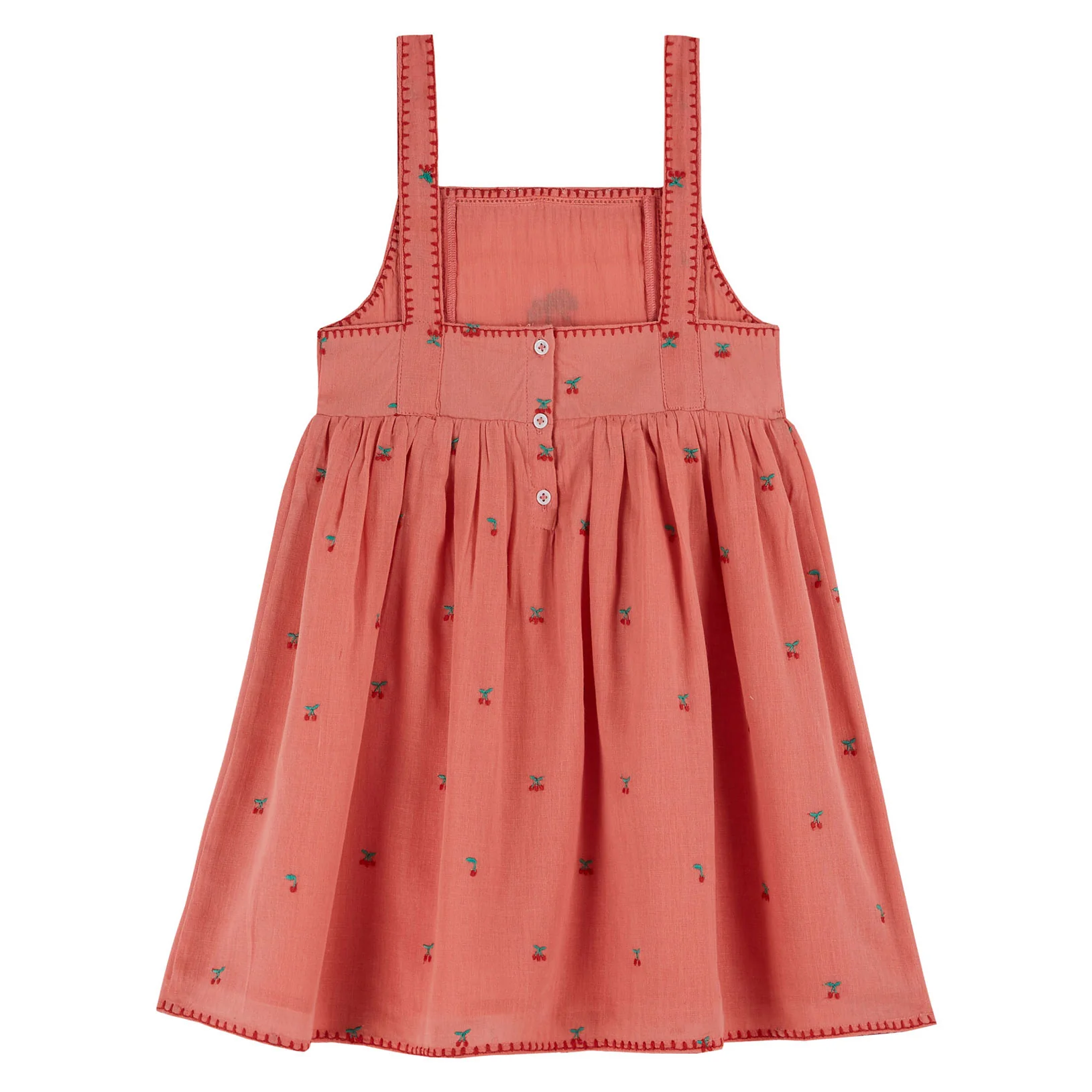 Emile et Ida Grenadine Cross Stitch Embroidered Dress - Image 2