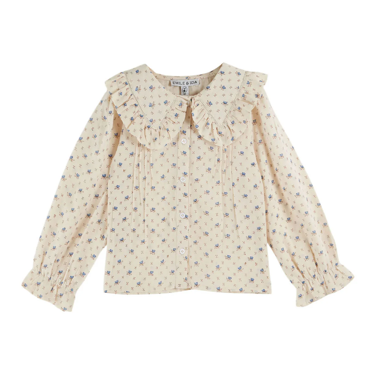 Emile et Ida Lazuli Block Print Blouse