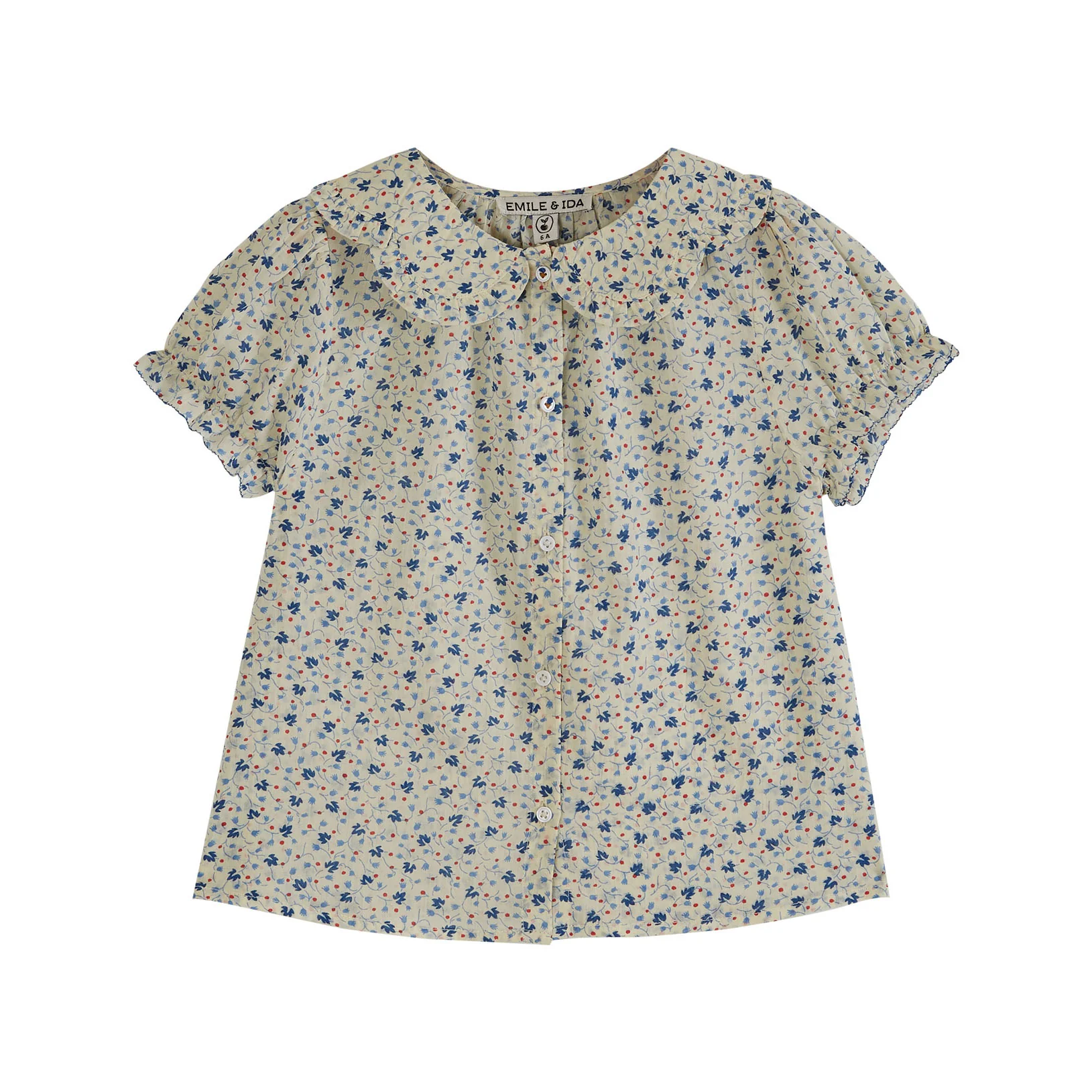 Emile et Ida Lily Flower Allover Blouse