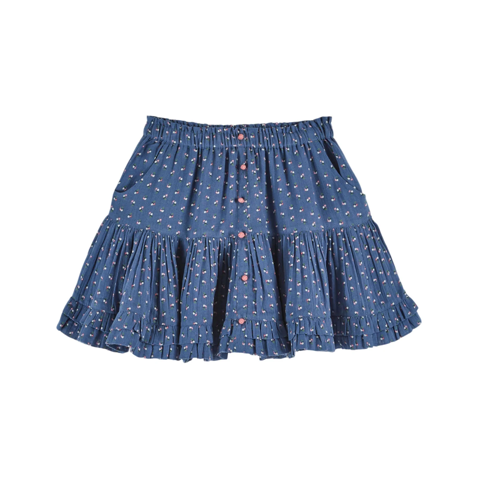 Emile et Ida Lizeron Ruffled Printed Skirt