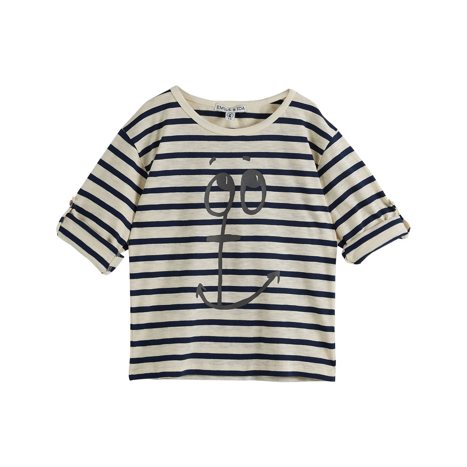 Emile et Ida Marinette Stripe Long Sleeve Tee - Image 2