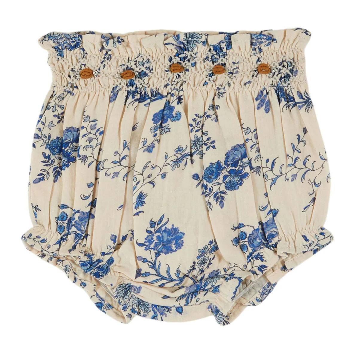 Emile et Ida Orchid Blue Embroidered Bloomer