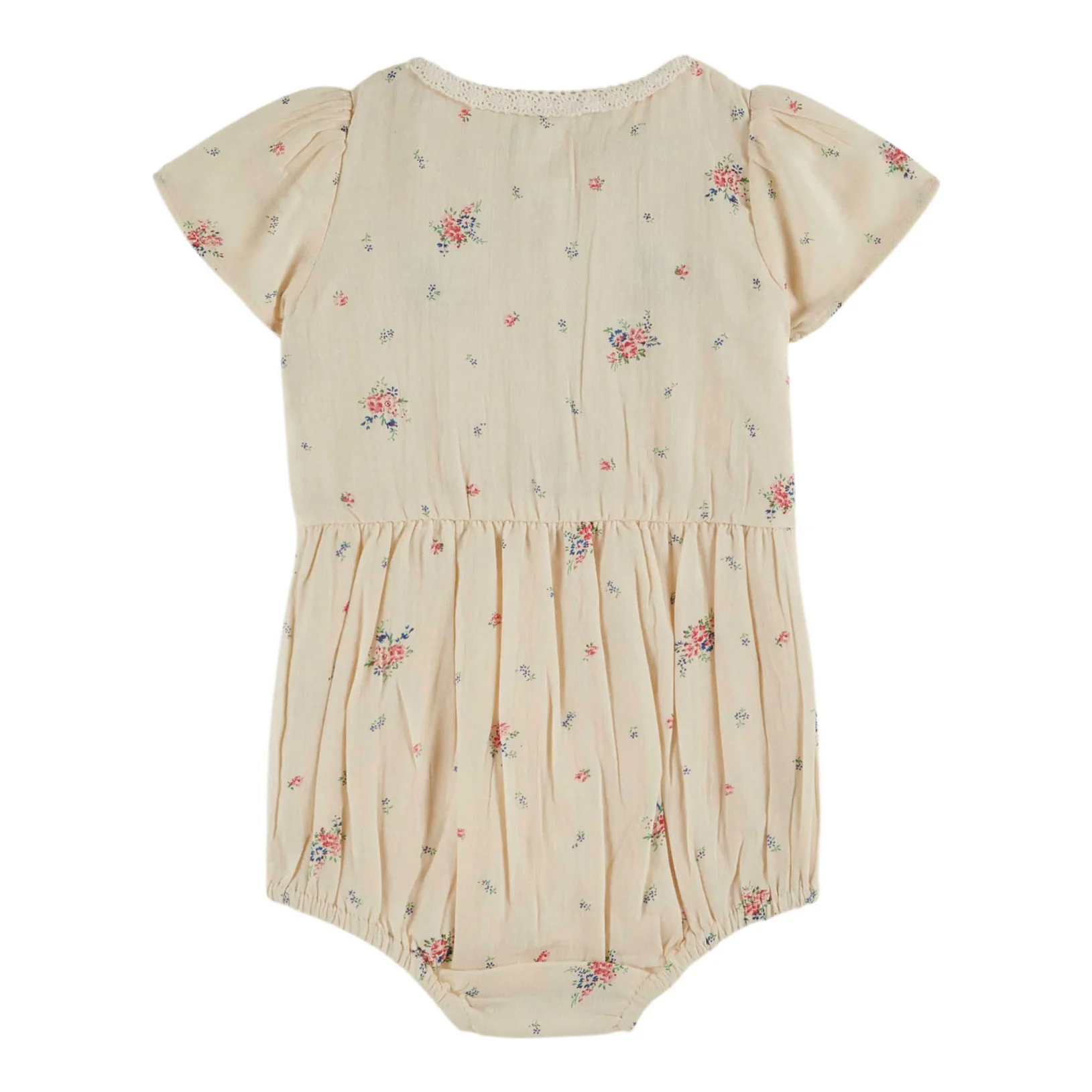Emile et Ida Paquerette Printed Smocked Romper - Image 2