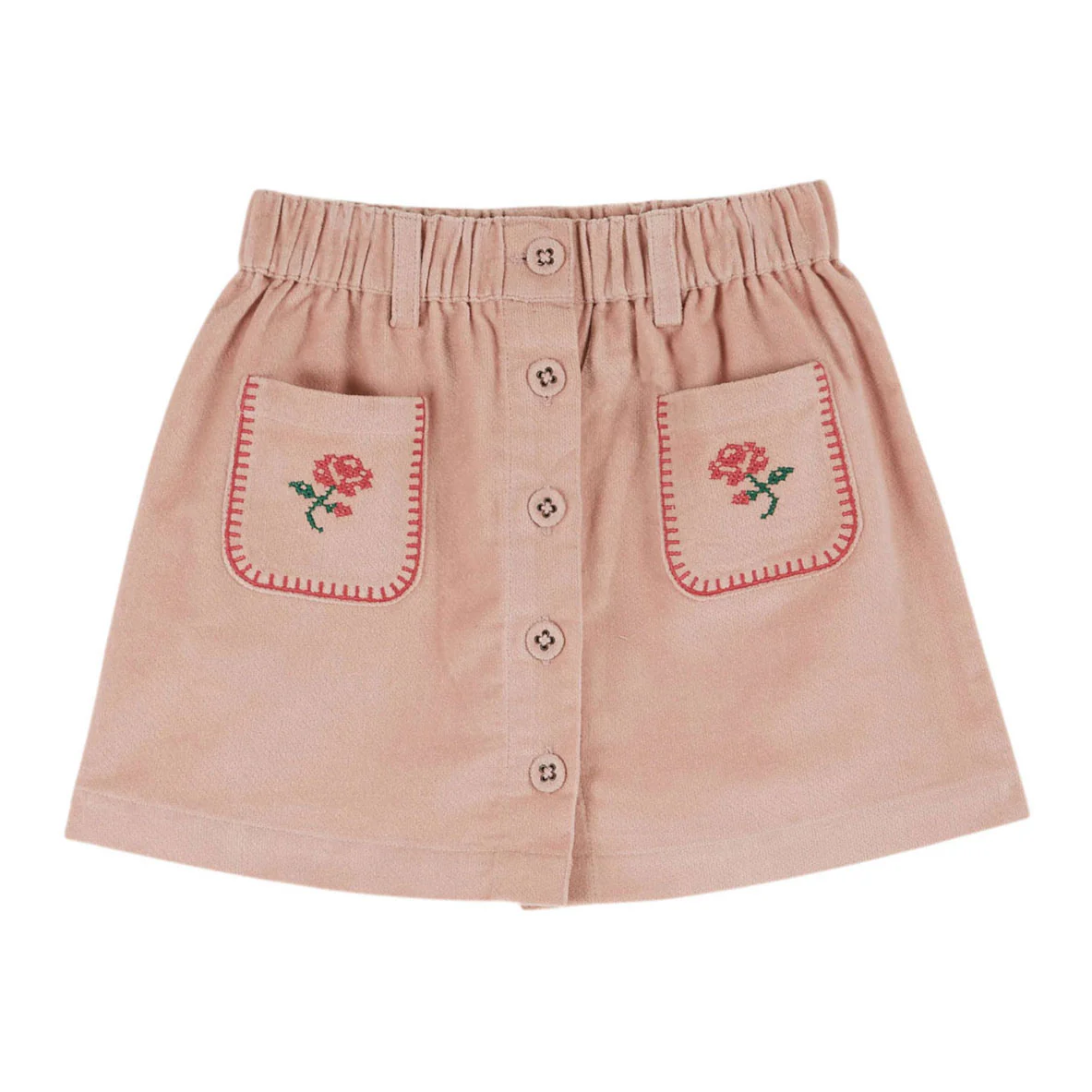 Emile et Ida Peony Flower Pockets Skirt