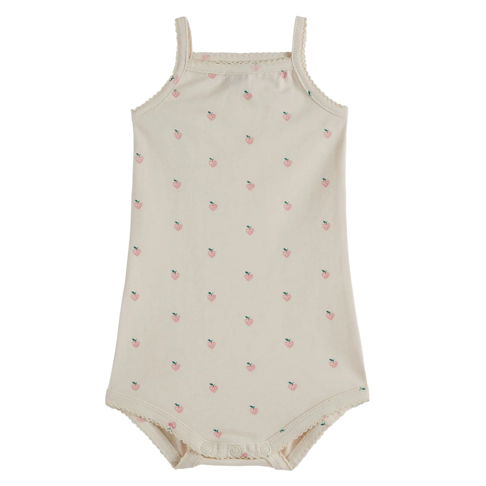 Emile et Ida Pink Heart Allover Printed Bodysuit