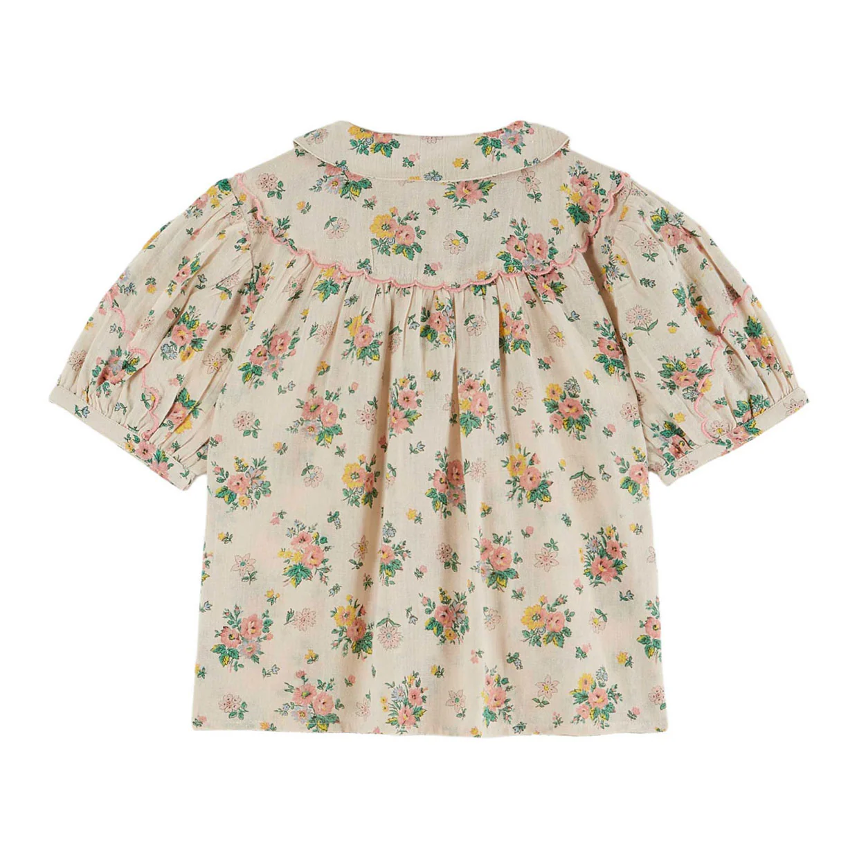 Emile et Ida Pink Spring Printed Blouse - Image 3