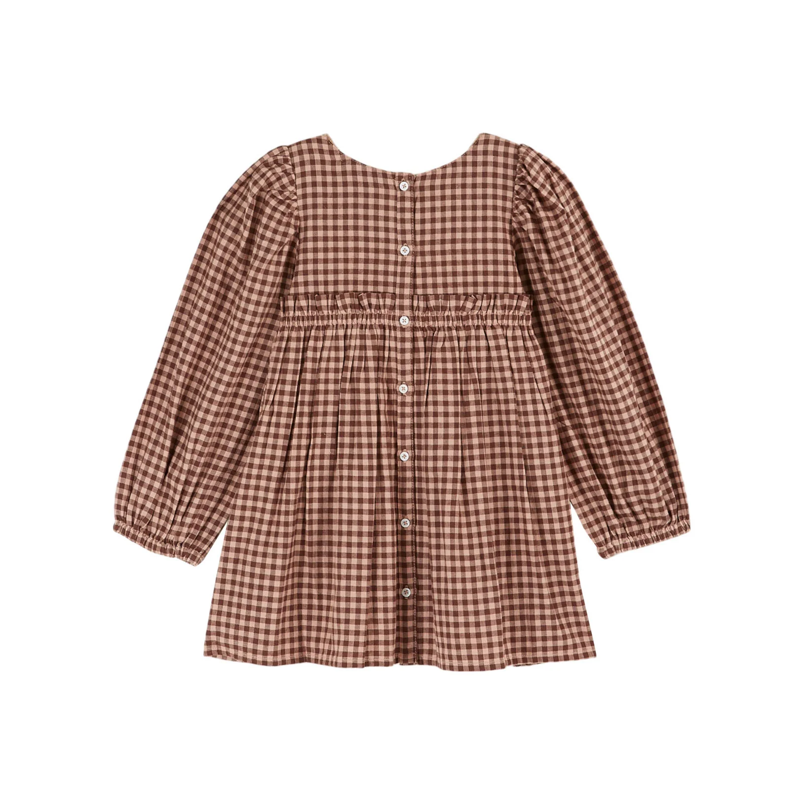 Emile et Ida Powder Gingham Smocked Dress - Image 2