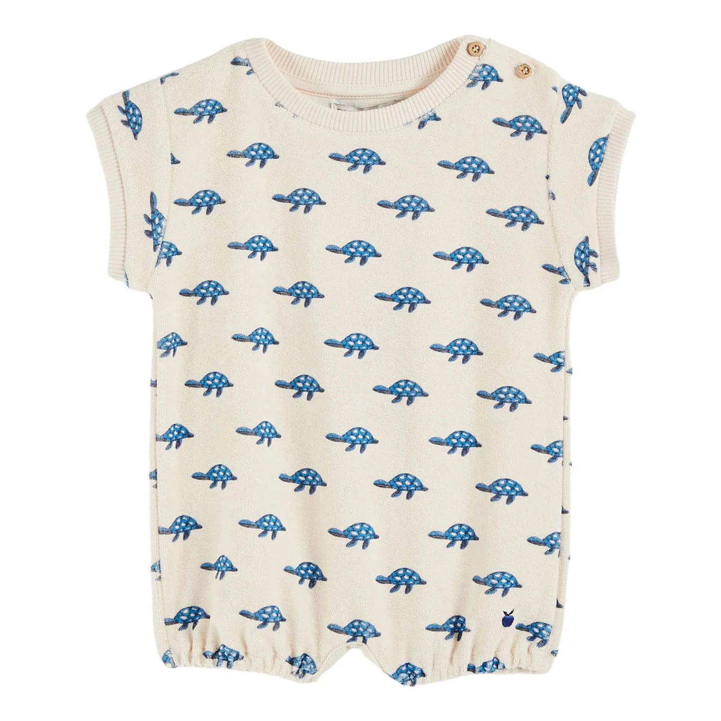 Emile et Ida Printed Turtle Romper