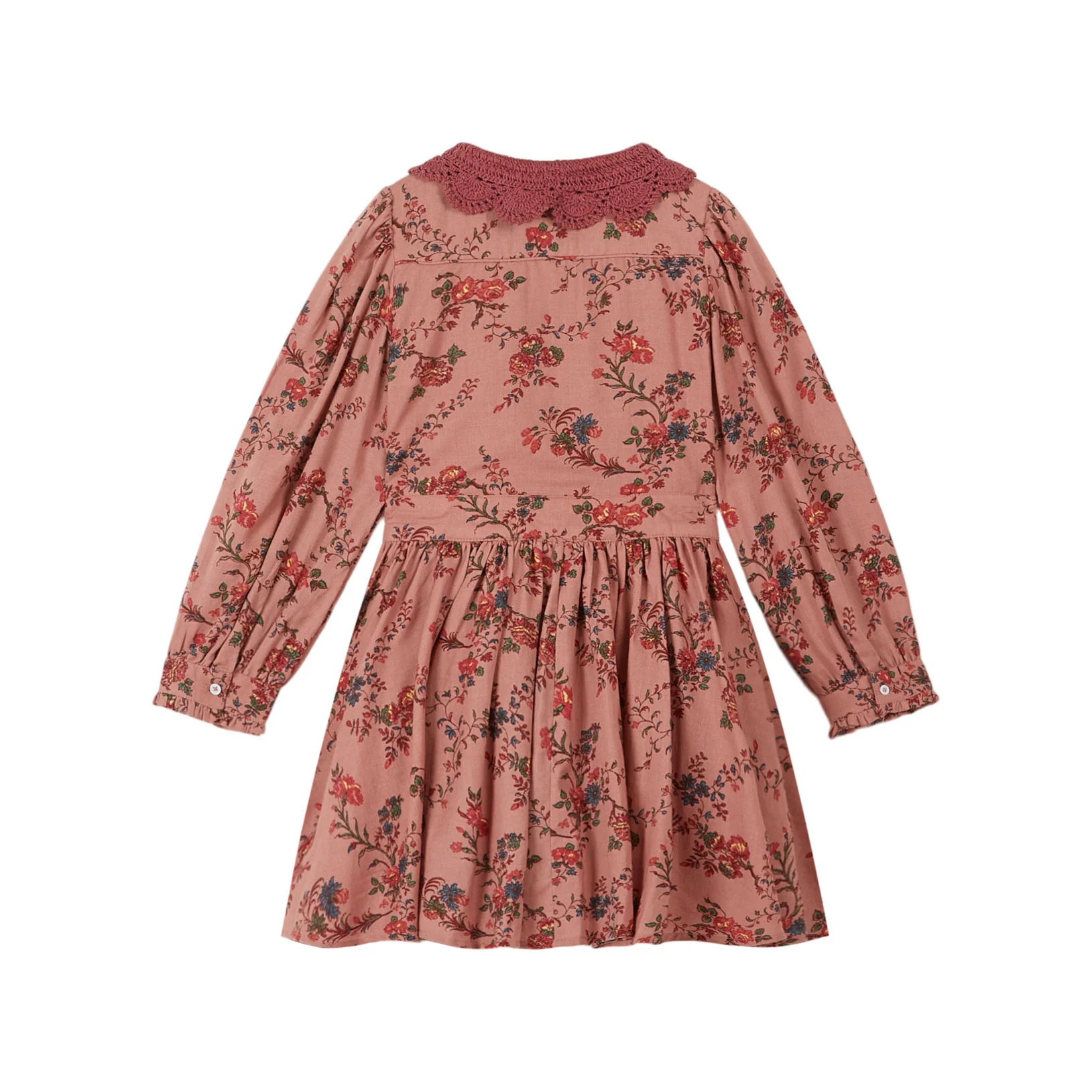 Emile et Ida Rose Orchid Crochet Collar Dress - Image 2