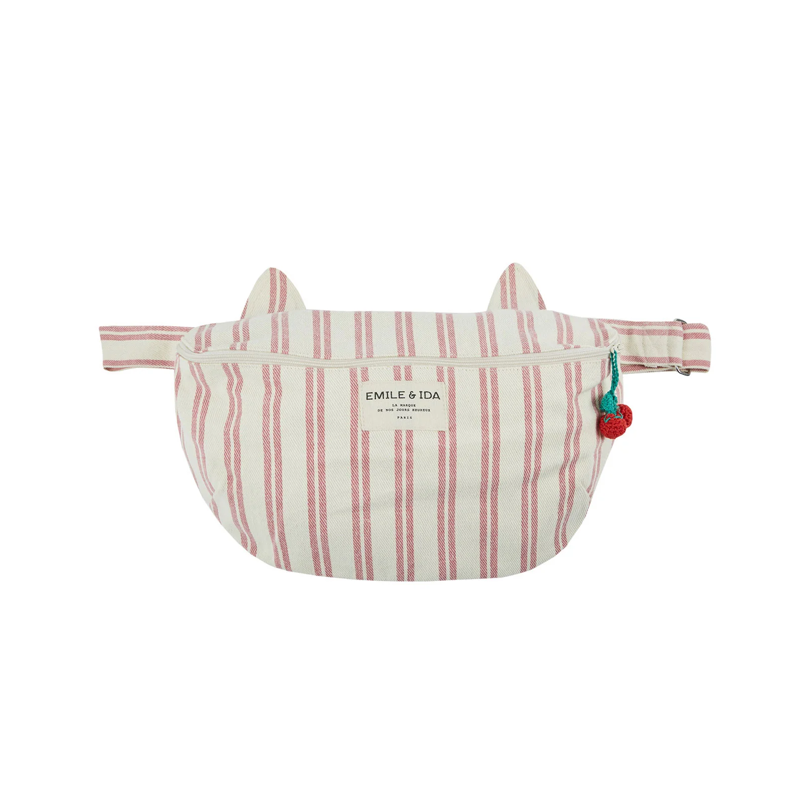 Emile et Ida Rose Striped Fanny Bag