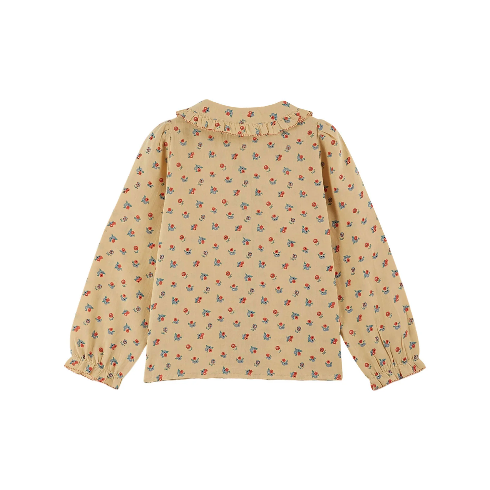 Emile et Ida Sand Poppy Embroidered Blouse - Image 2
