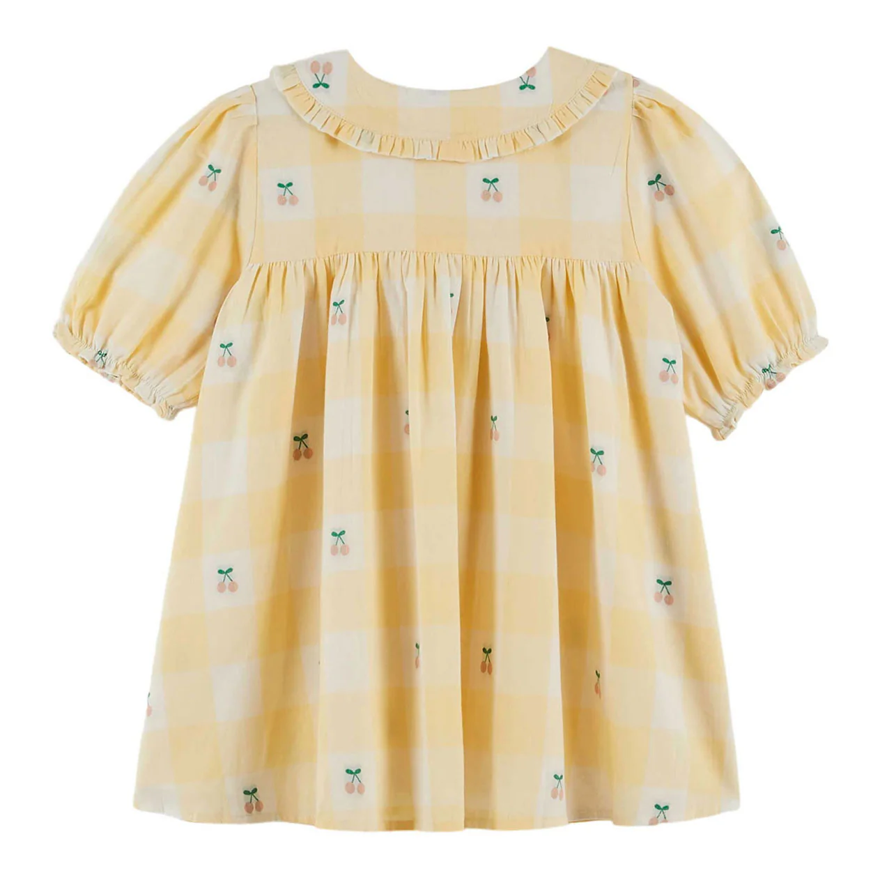 Emile et Ida Vichy Cherry Dress - Image 3
