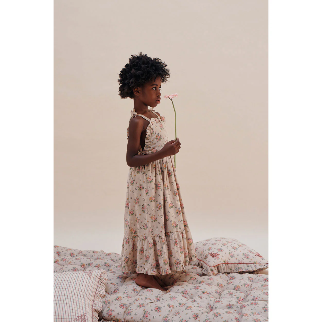 Emile et Ida Vintage Floral Long Dress - Image 3