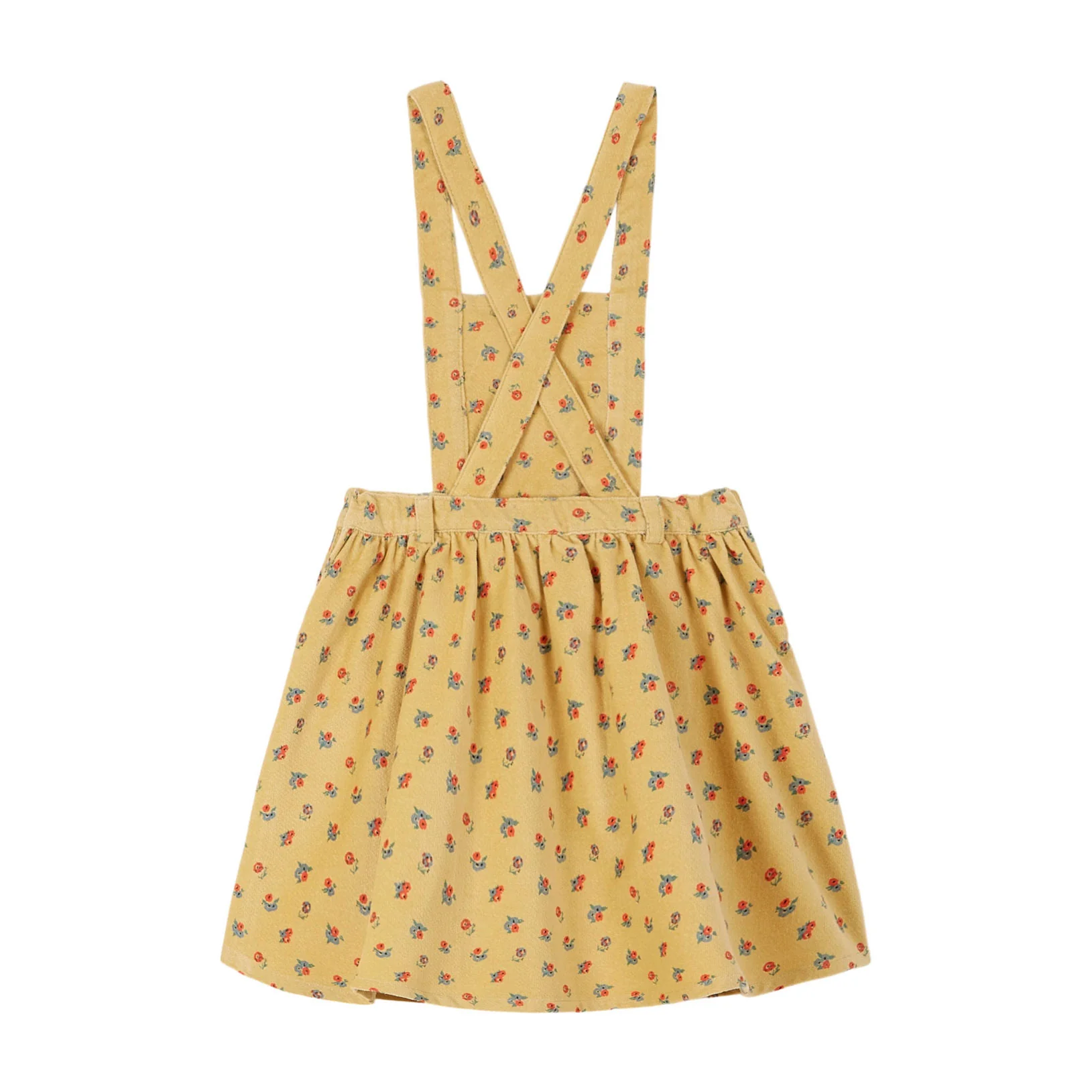 Emile et Ida Yellow Flower Pocket Apron Dress - Image 2