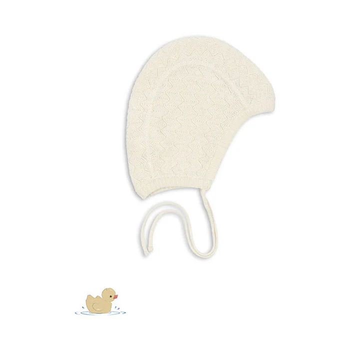 FANGA FONTANA Antique White Venti Knit Hat