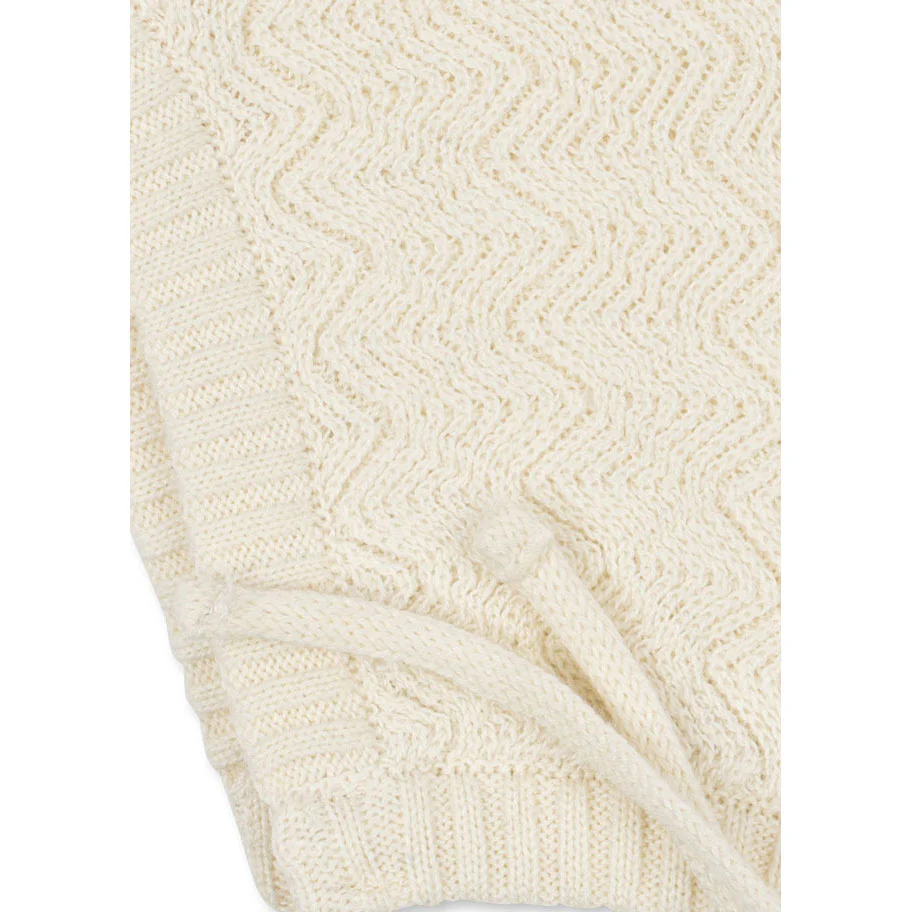 FANGA FONTANA Antique White Venti Knit Hat - Image 2