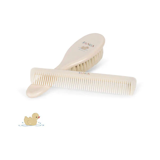 FANGA FONTANA Beige Baby Hairbrush Set