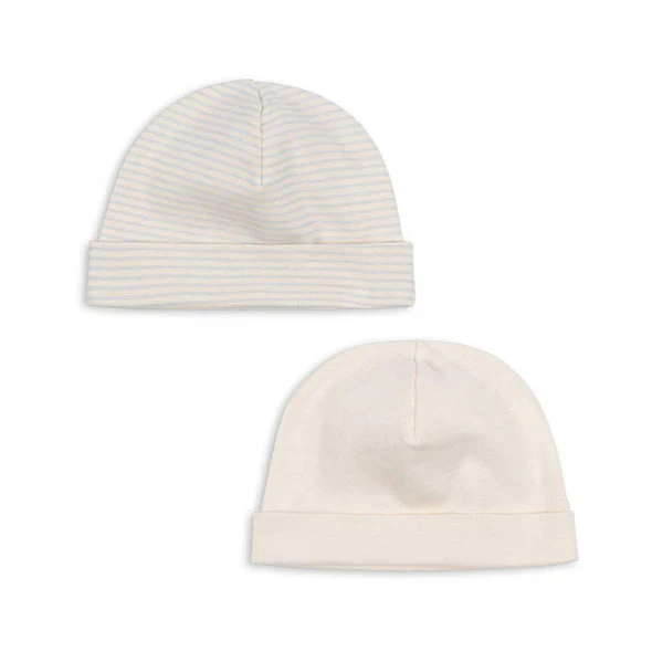FANGA FONTANA Blue Mix Fio Stripe 2 Pack Beanie - Image 2