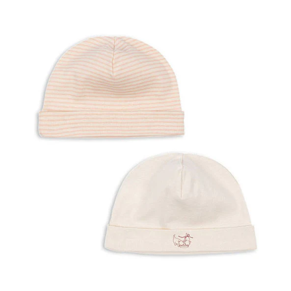 FANGA FONTANA Blush Mix Fio Stripe 2 Pack Beanie