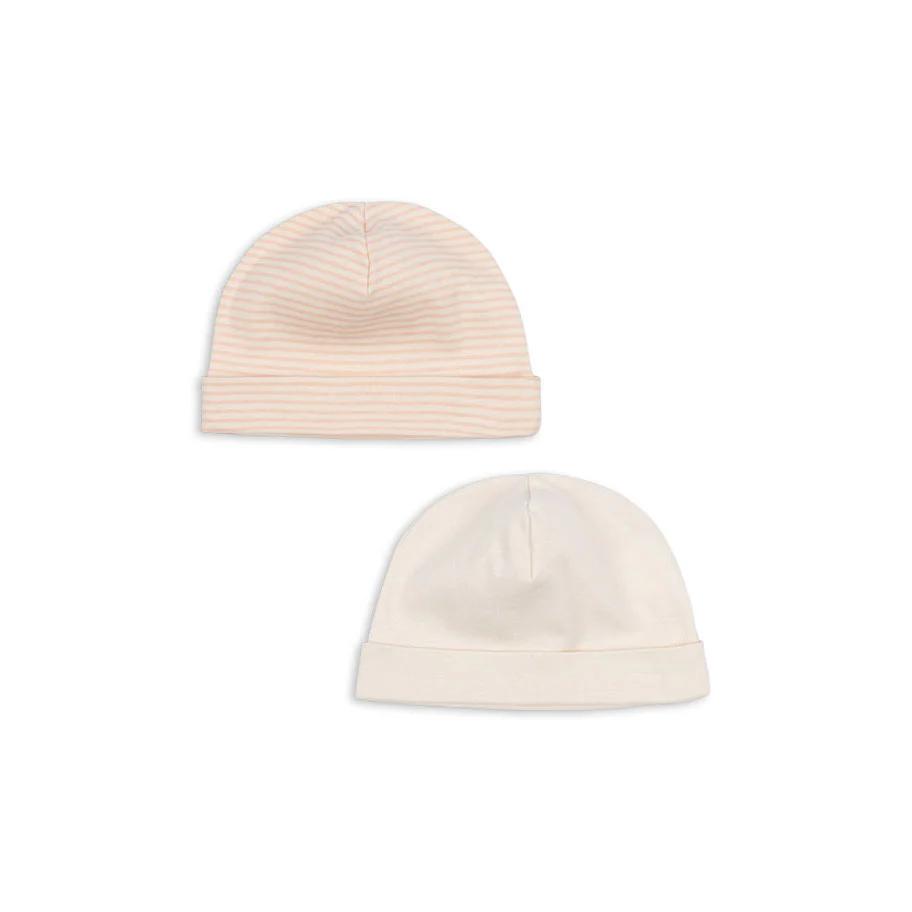 FANGA FONTANA Blush Mix Fio Stripe 2 Pack Beanie - Image 3