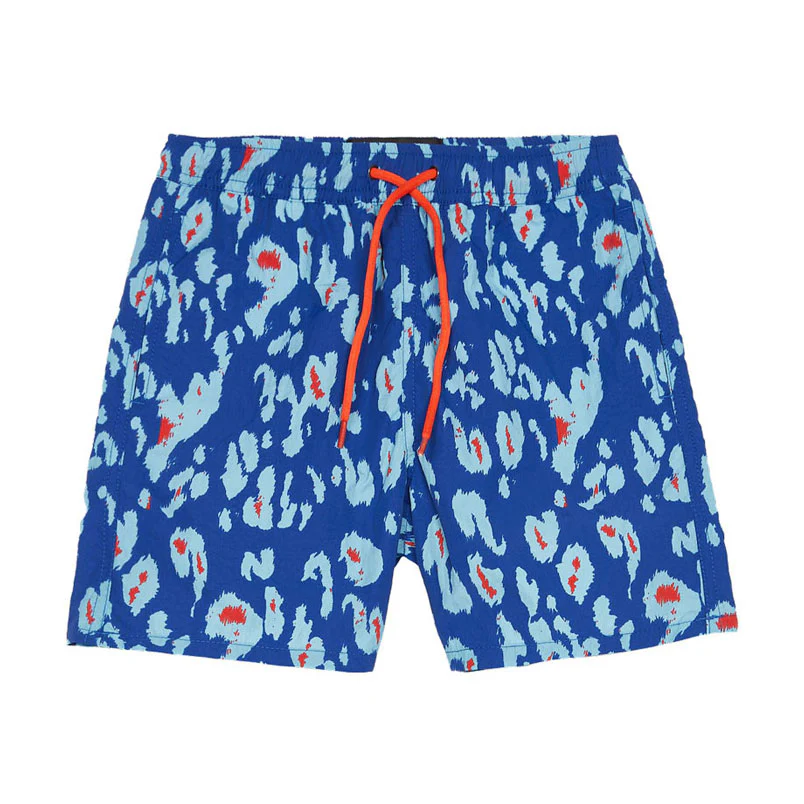 Finger In The Nose Big Blue Leopard Surf Freeboy Bermuda