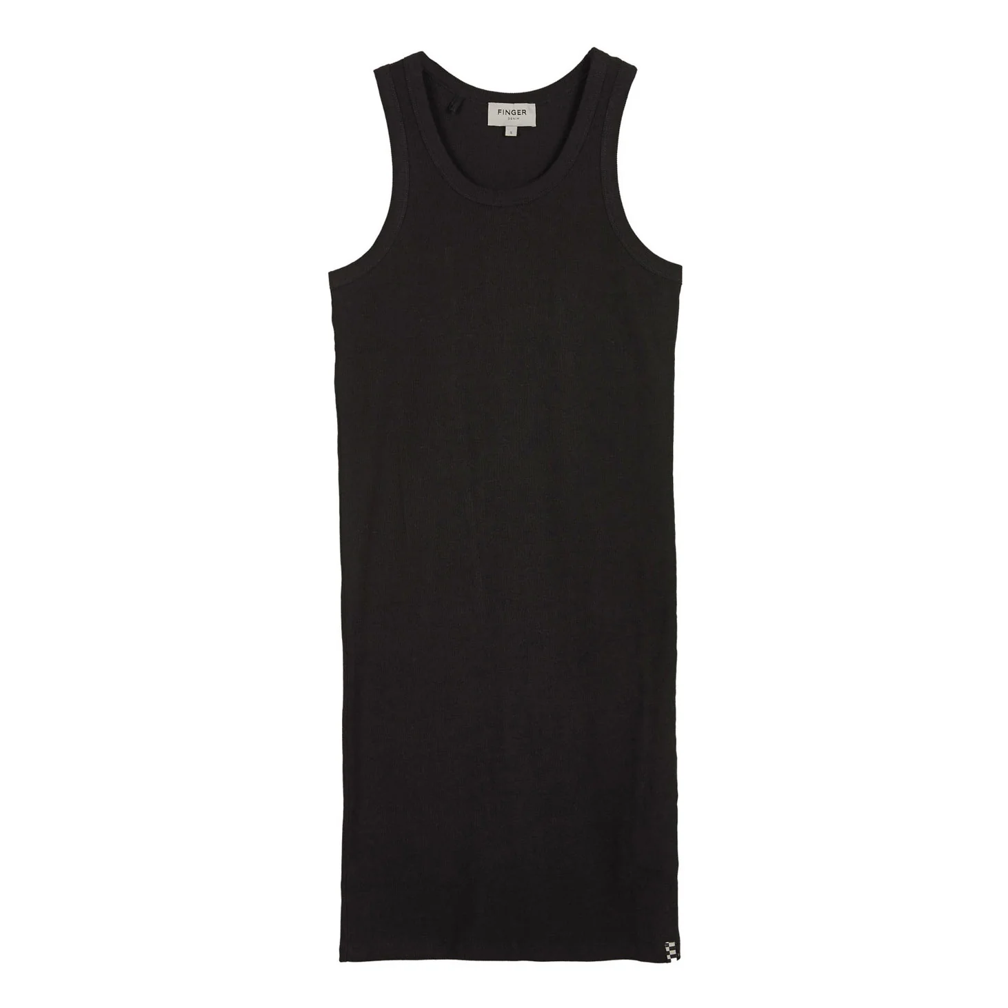 Finger In The Nose Black Tank Top Dress