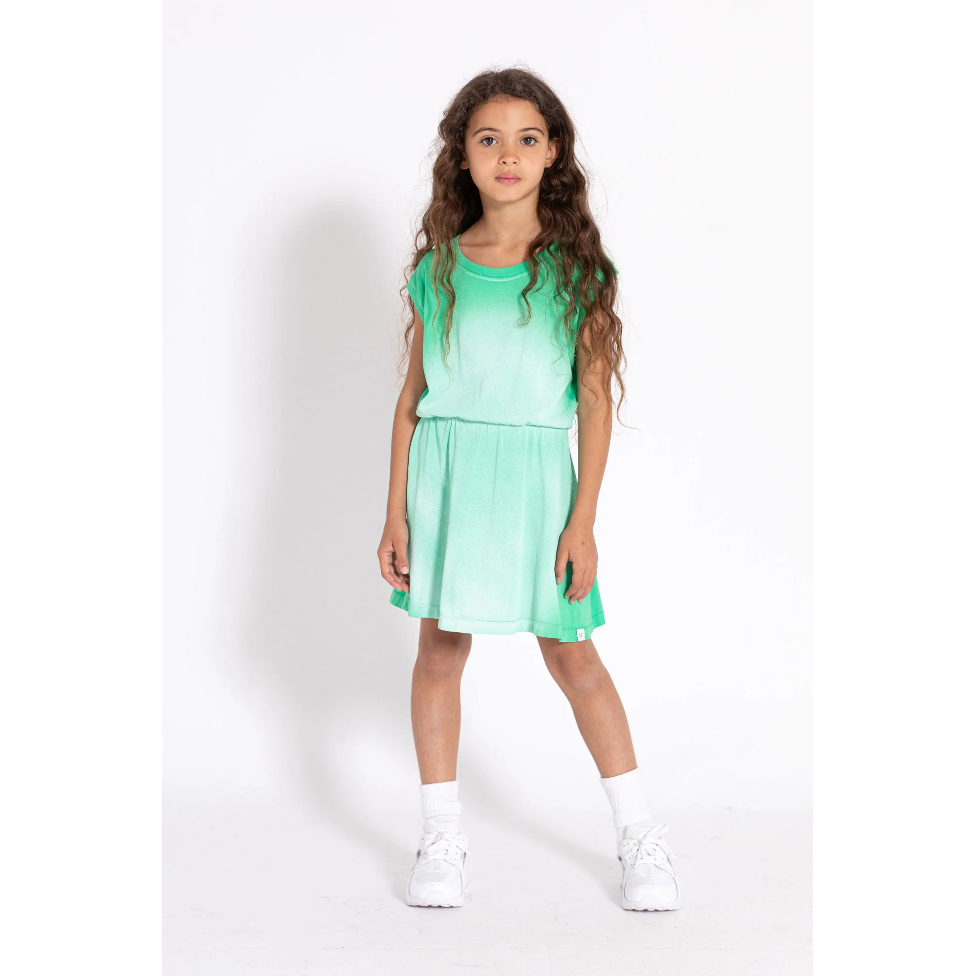 Finger In The Nose Dark Mint Gradient Robbie Dress - Image 2