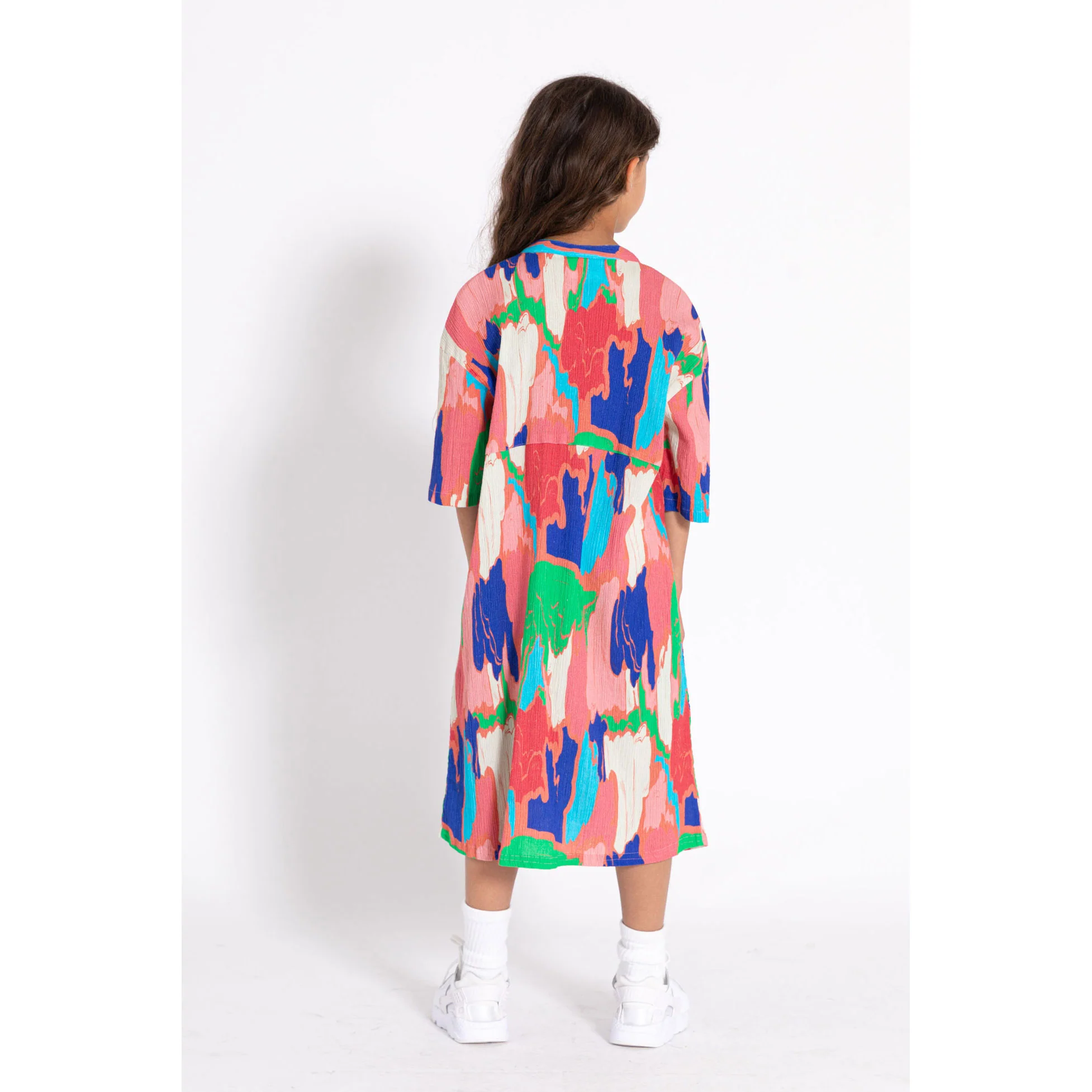 Finger In The Nose Hot Pink Clouds Wonderful Oversized Dress - Image 4