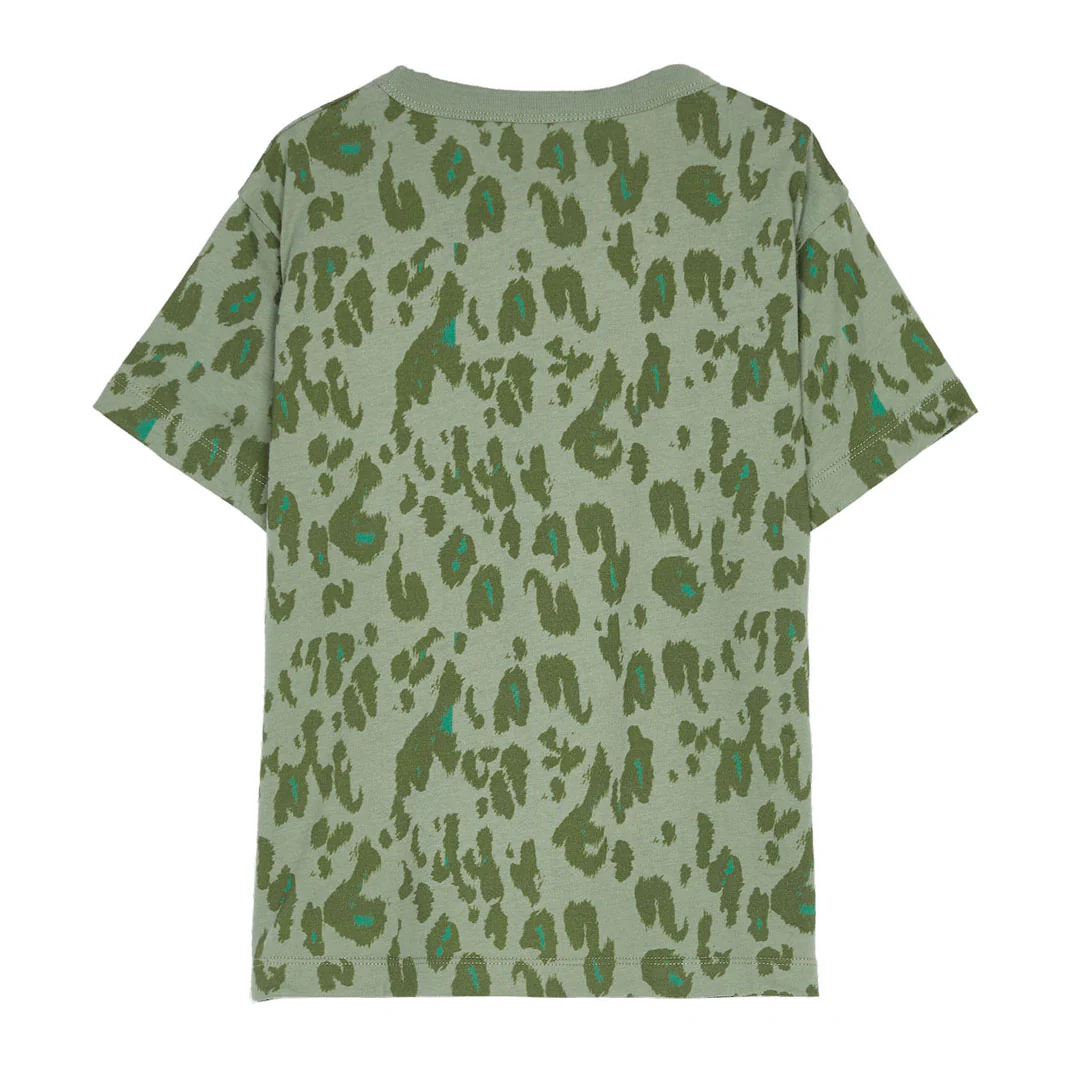 Finger In The Nose  Stone Khaki Leopard Jason T-Shirt - Image 3