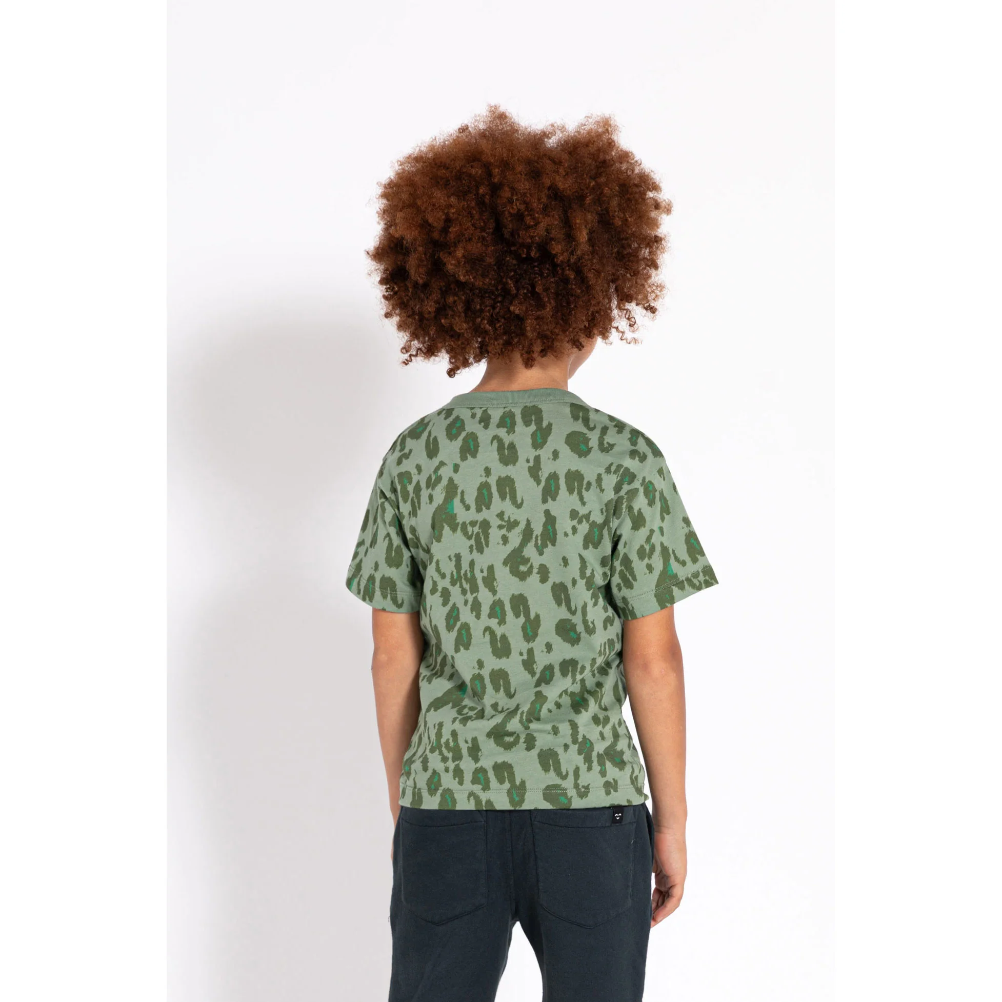Finger In The Nose  Stone Khaki Leopard Jason T-Shirt - Image 4