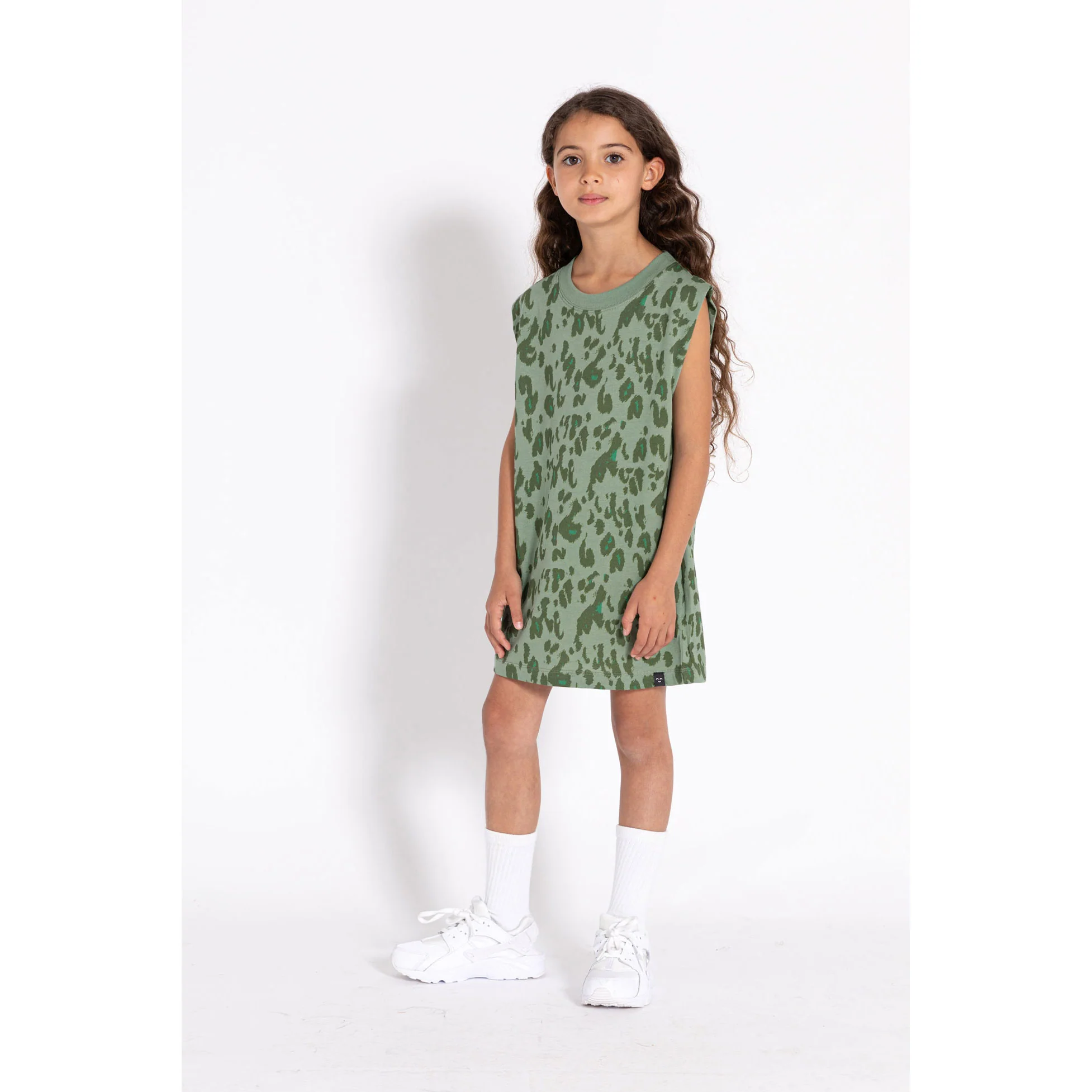 Finger In The Nose Stone Khaki Leopard Lucia Dress - Image 2