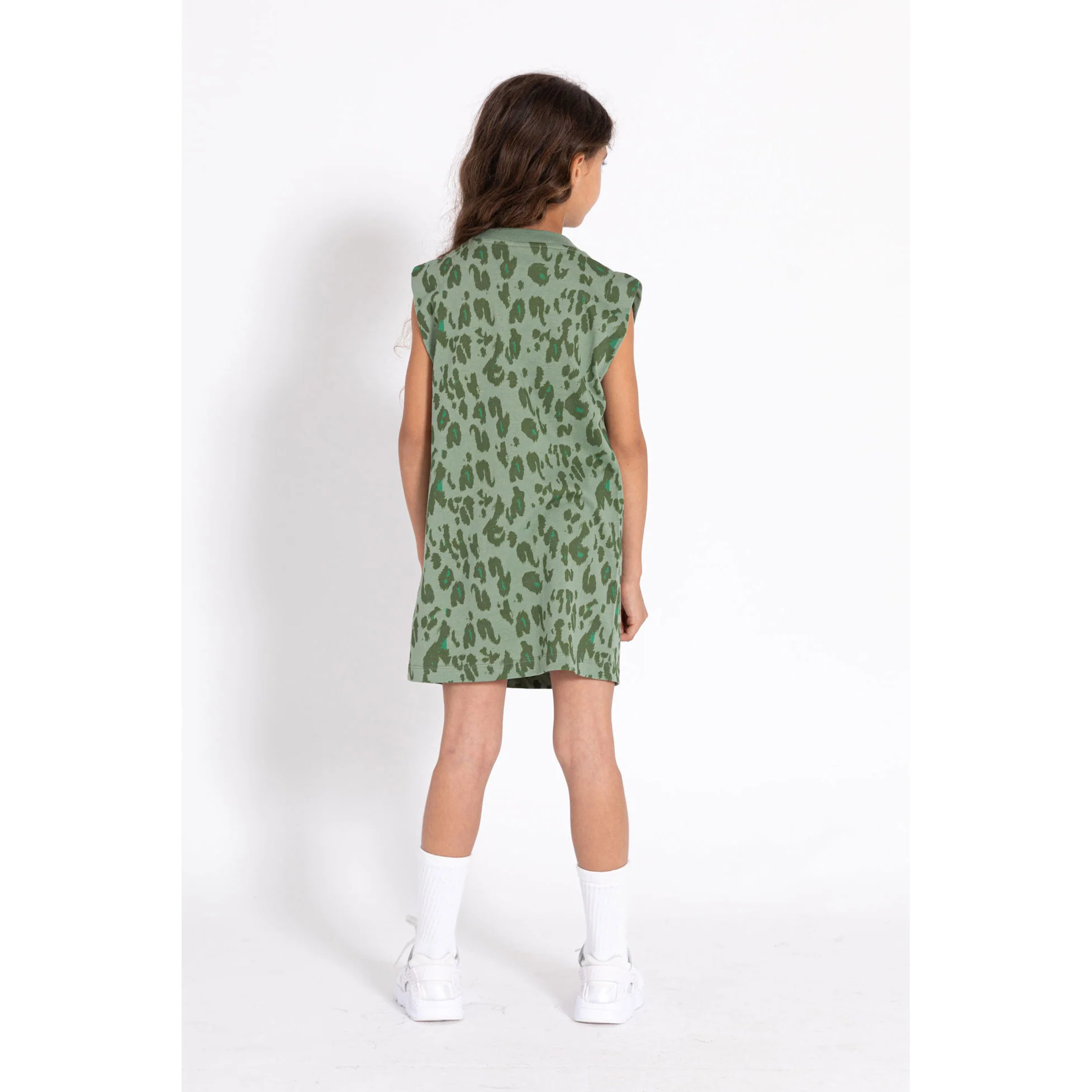 Finger In The Nose Stone Khaki Leopard Lucia Dress - Image 4