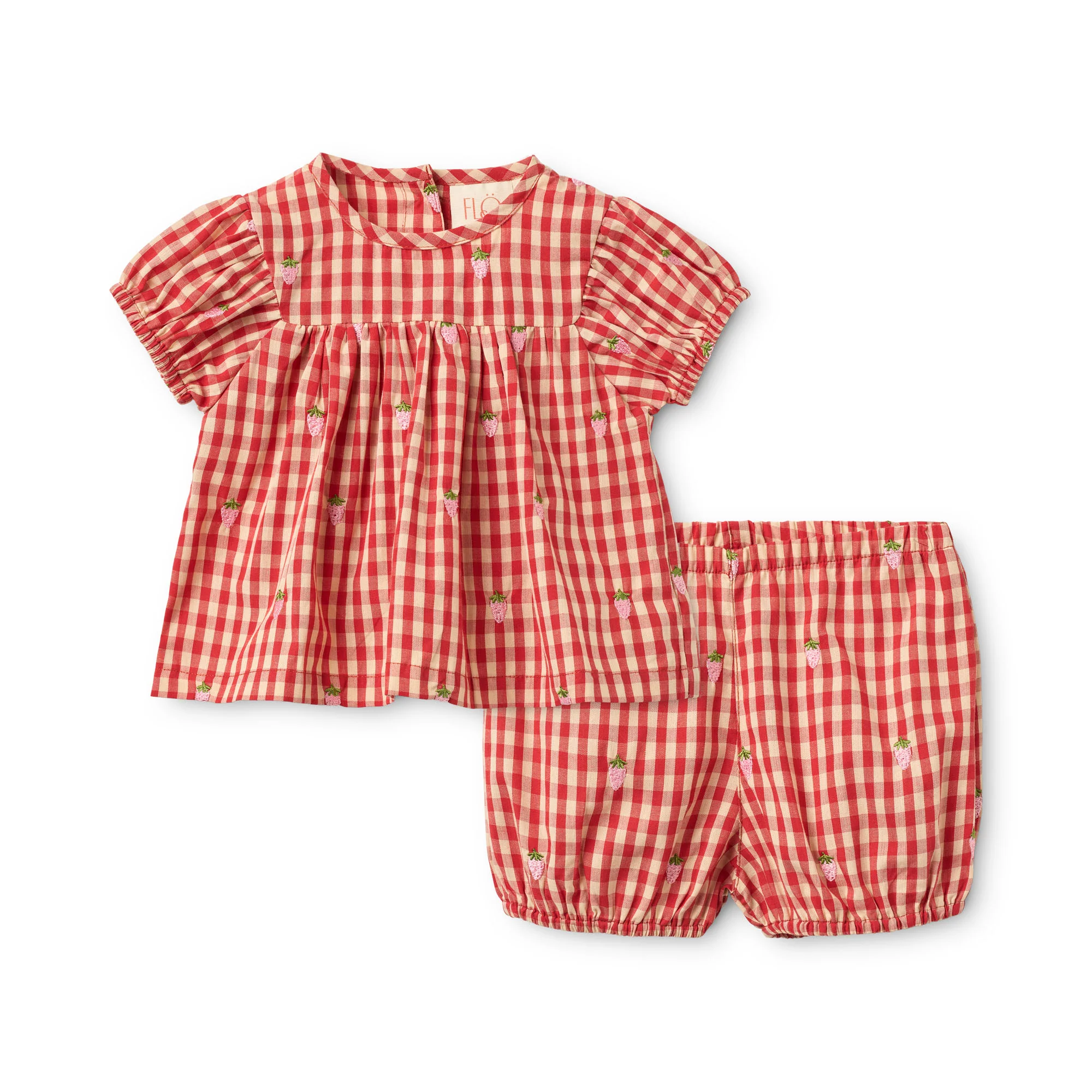 Floss Berry Gingham Molly Pineberry Baby Set