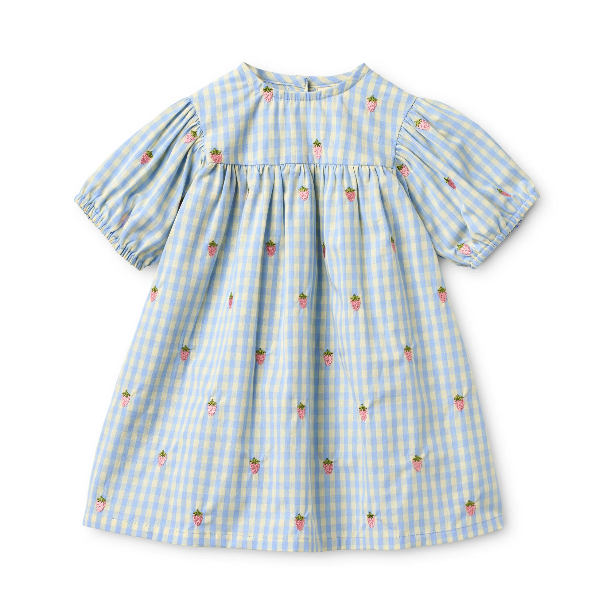 Floss Sky Berry Gingham Mille Dress