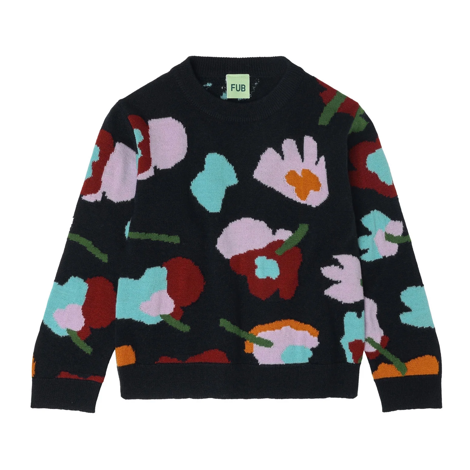 FUB Dark Navy Jaquard Sweater