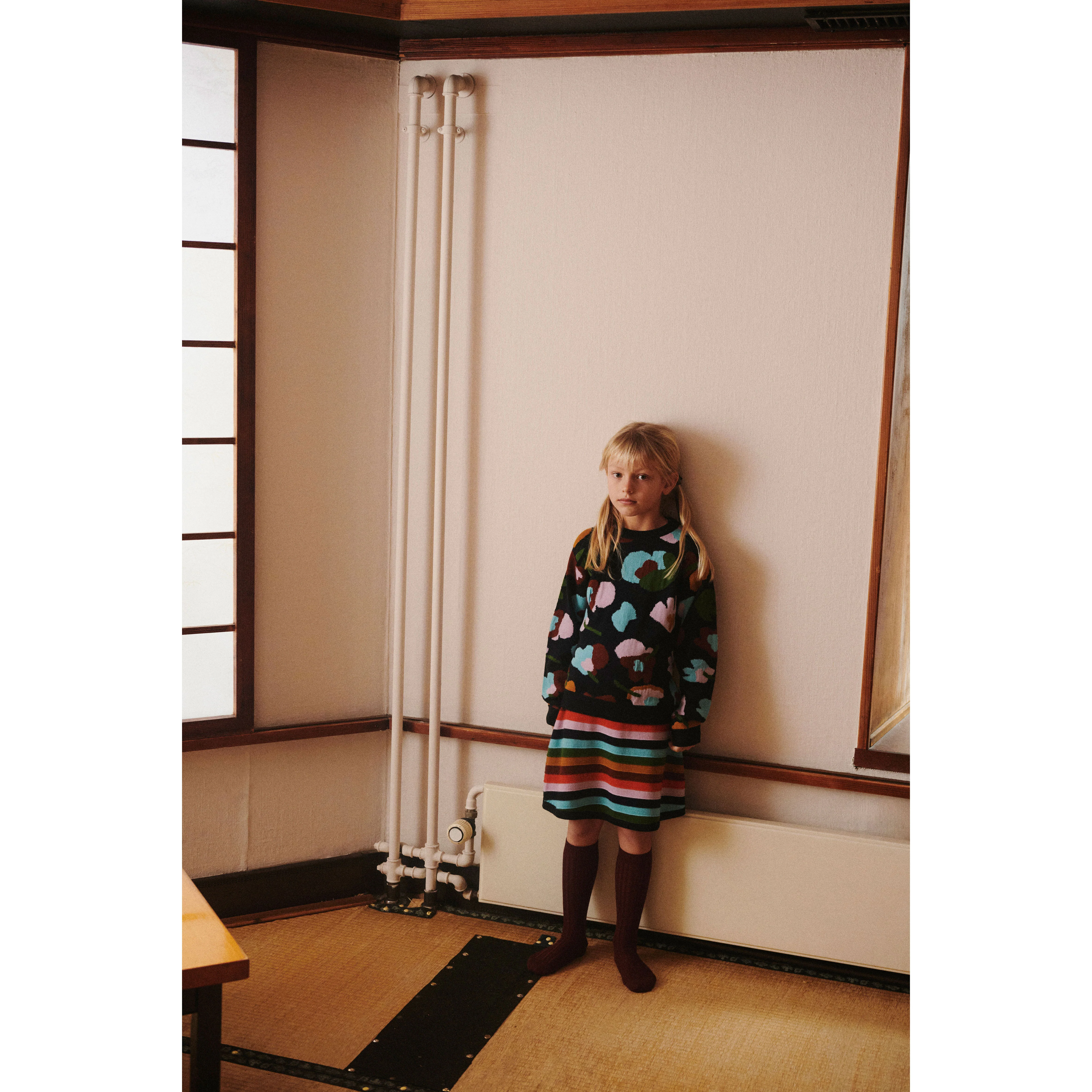 FUB Dark Navy Jaquard Sweater - Image 2