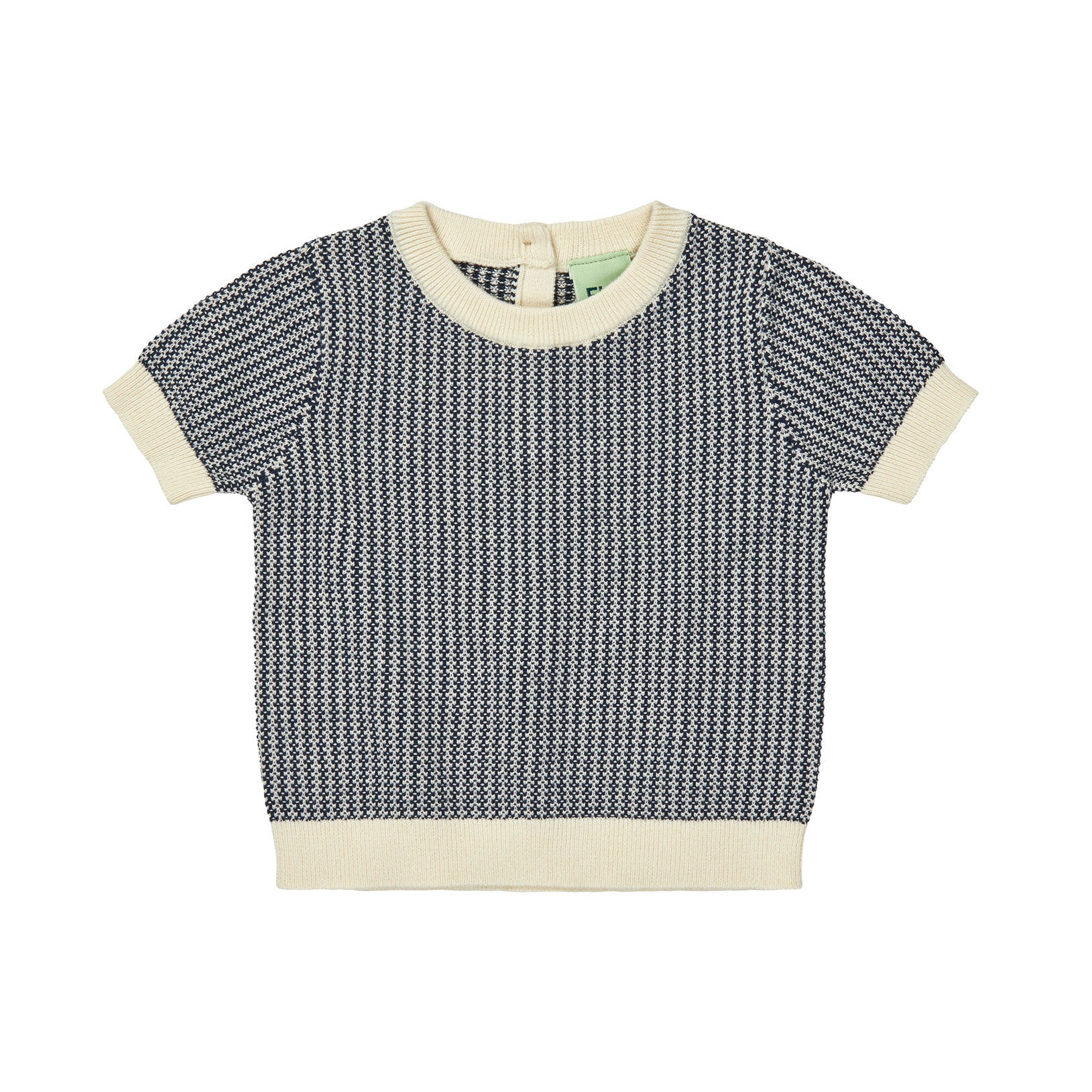 FUB Ecru/Dark Navy Baby Two Color Top