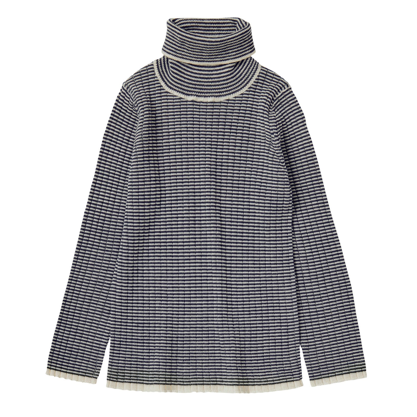 FUB Ecru/Dark Navy Rollneck Pullover
