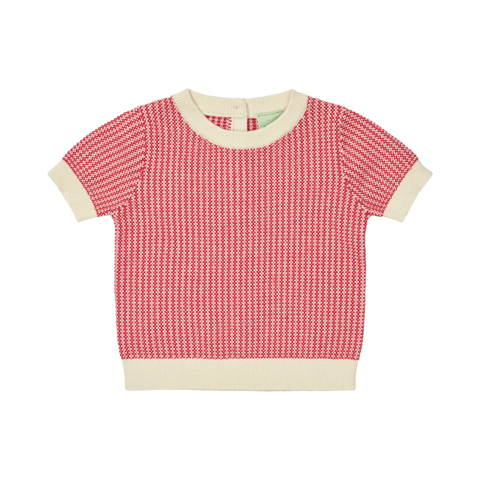 FUB Ecru/Ruby Red Baby Two Color Top
