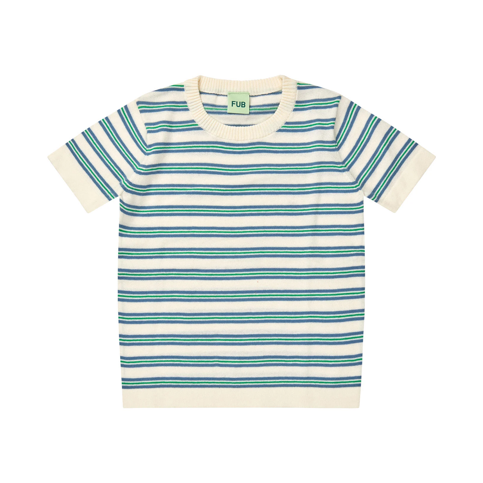 FUB Ecru/Washed Indigo Striped Top