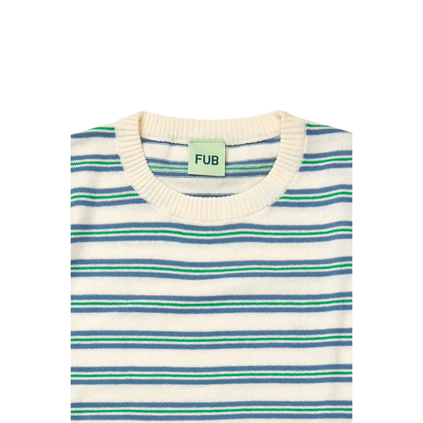FUB Ecru/Washed Indigo Striped Top - Image 2