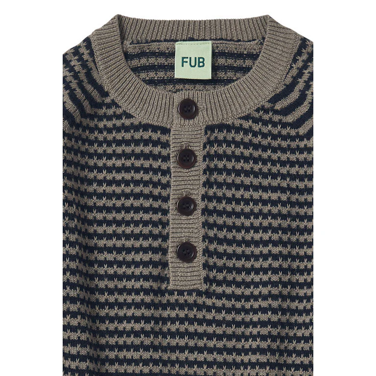 FUB Hazel Melange/Dark Navy Sweater - Image 2