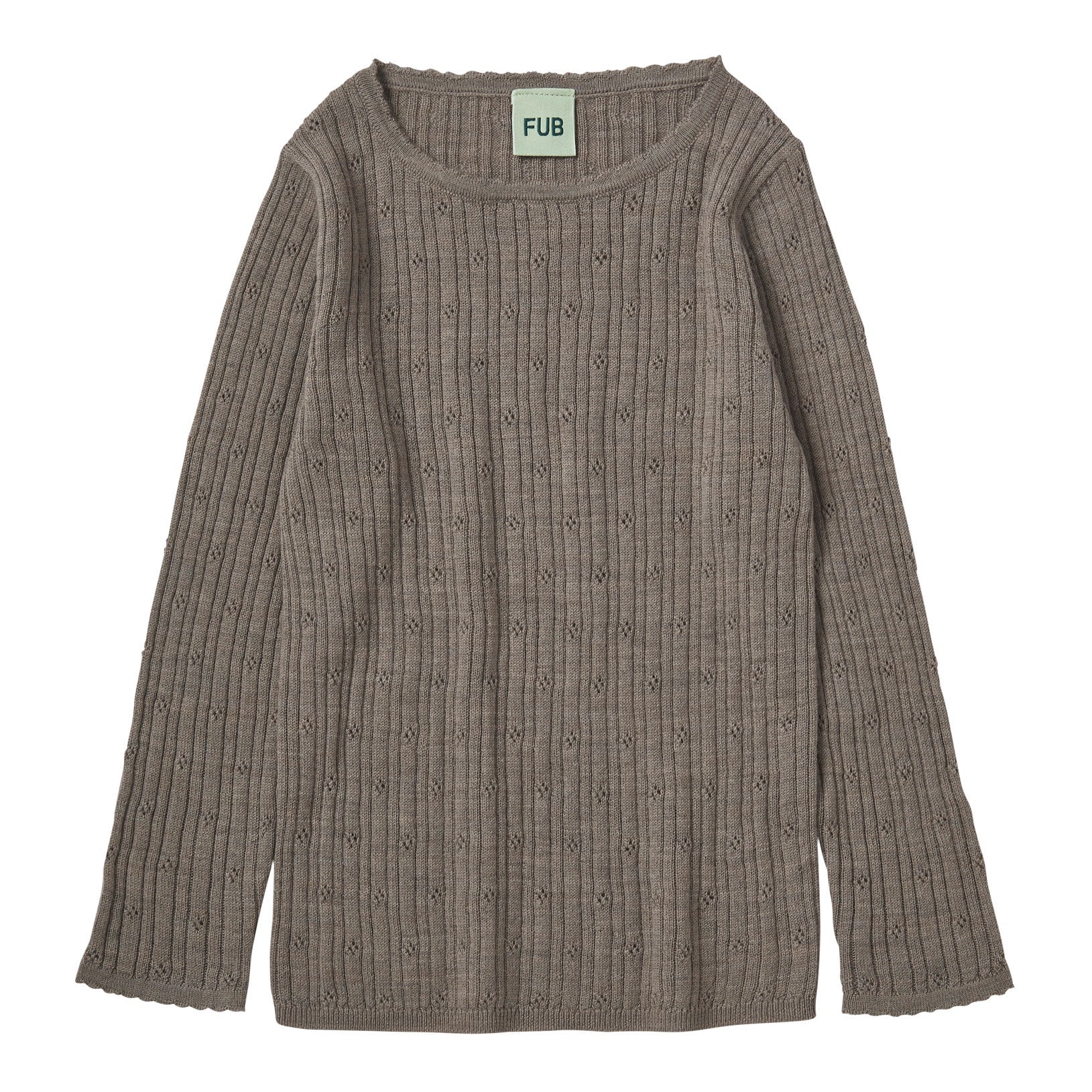 FUB Hazel Melange Pointelle Tee