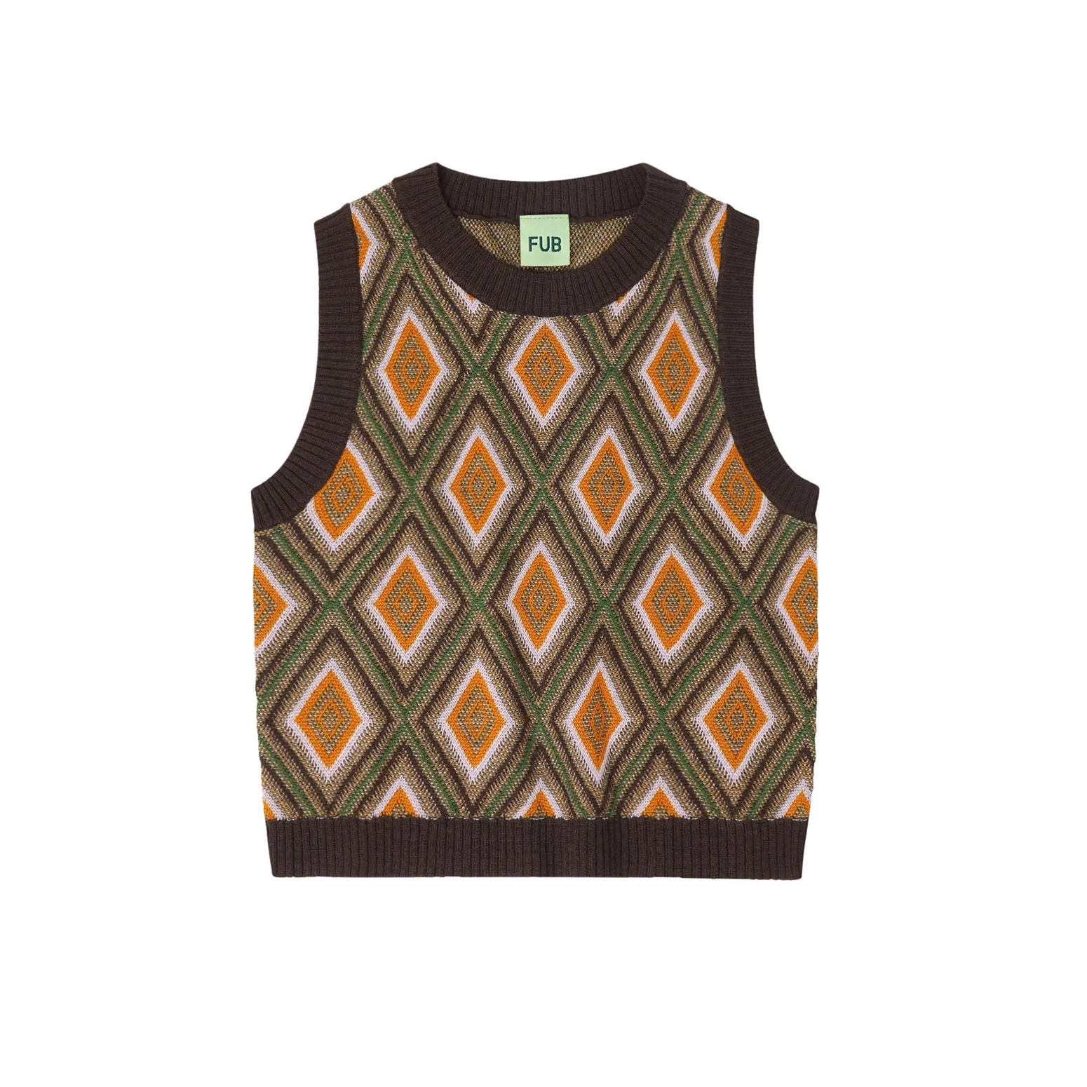 FUB Mocca Harlekin Vest