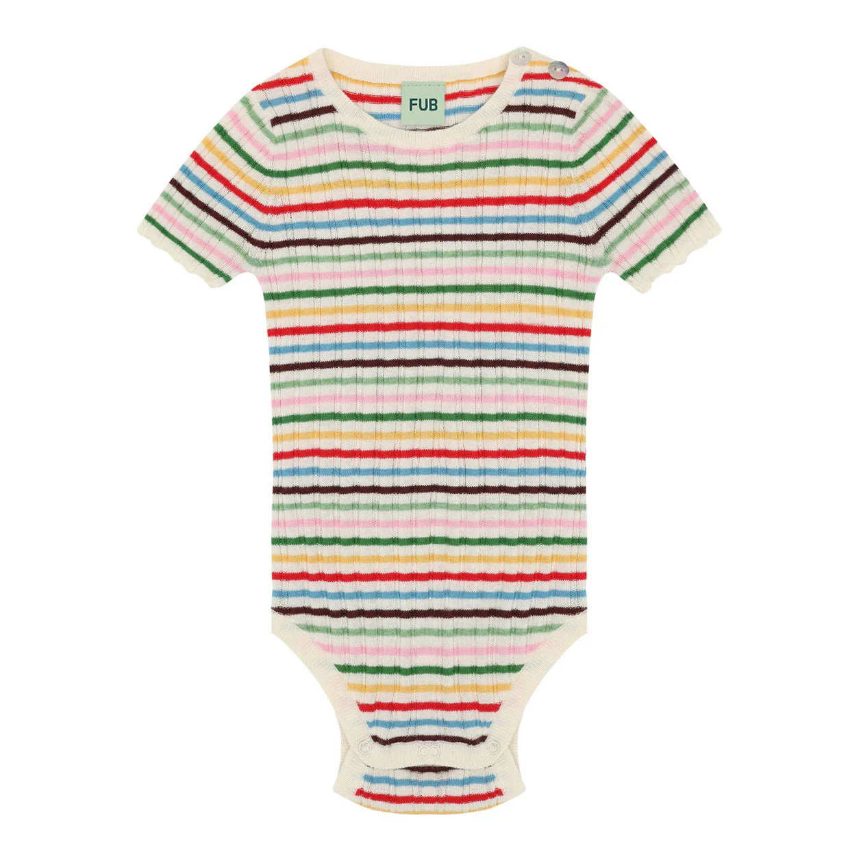 FUB Multi Stripe Rib Bodysuit