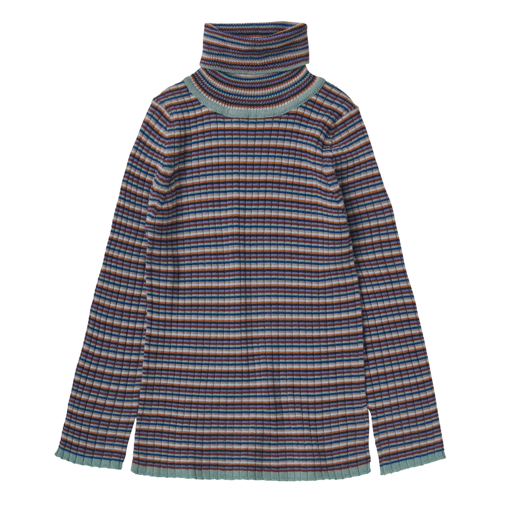 FUB Multi Stripe Rollneck Pullover