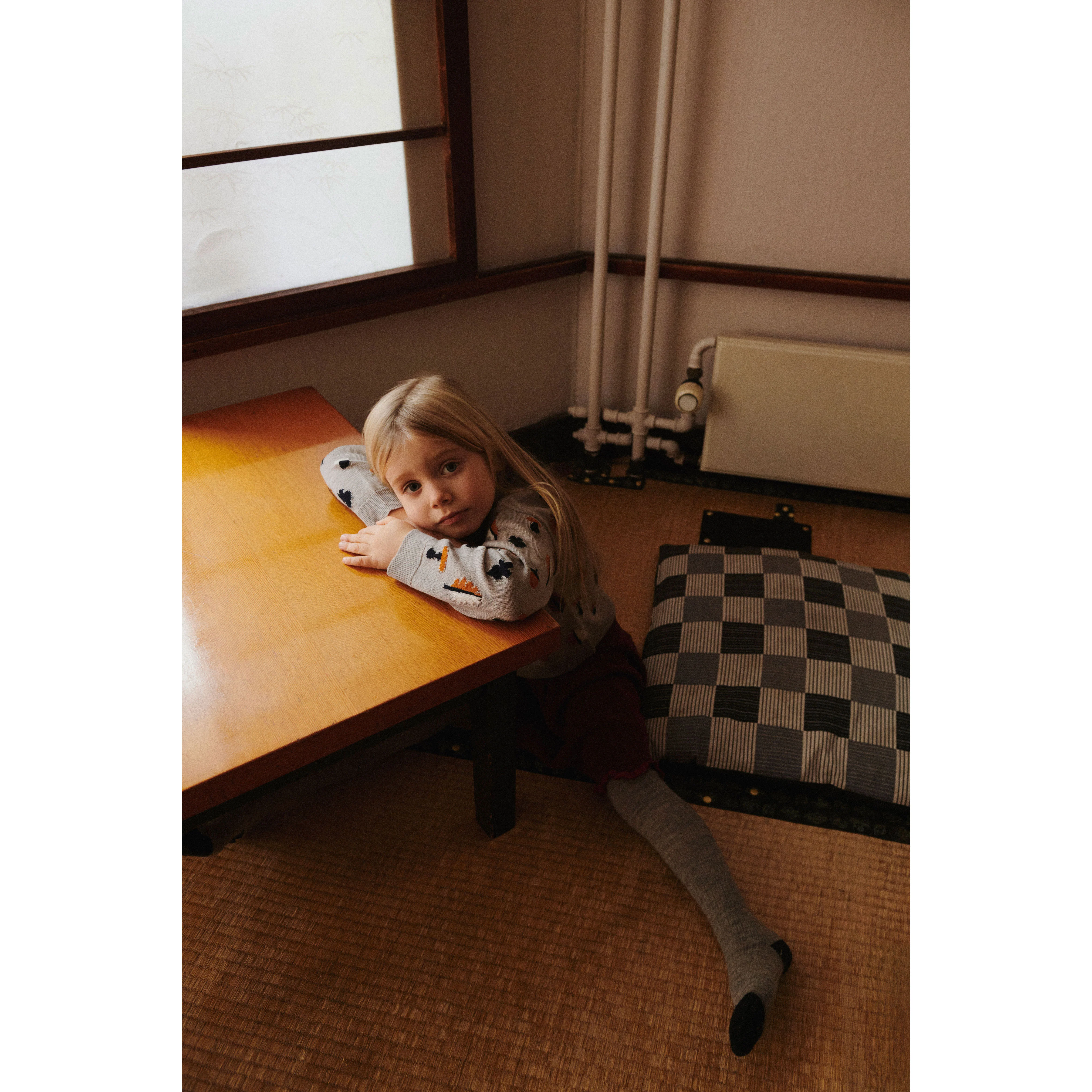 FUB Oat Melange Baby Jaquard Sweater - Image 2