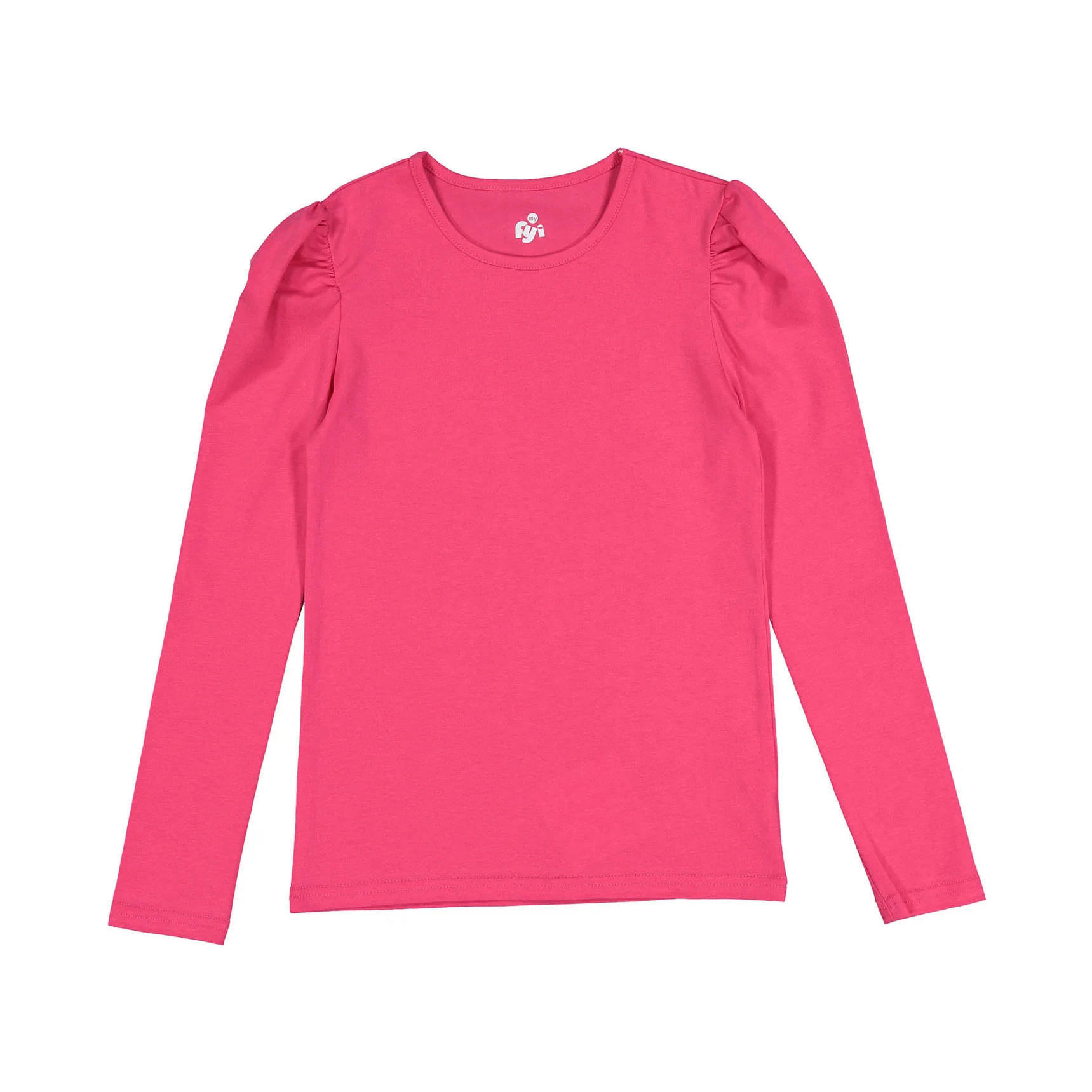 FYI Magenta Puff Sleeve T-shirt