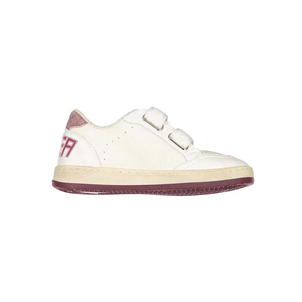 Golden Goose Beige/Pomegranade/White/Red Ballstar Strap Sneakers - Image 3