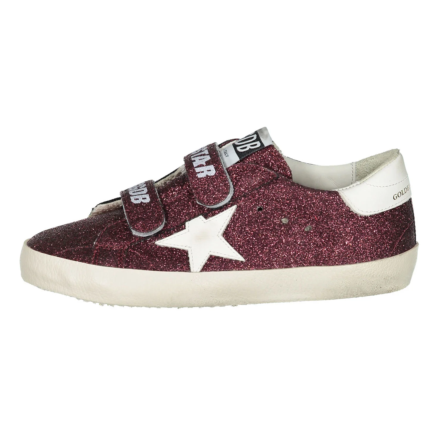 Golden Goose Bordeaux/White Old School Sneaker - Image 2